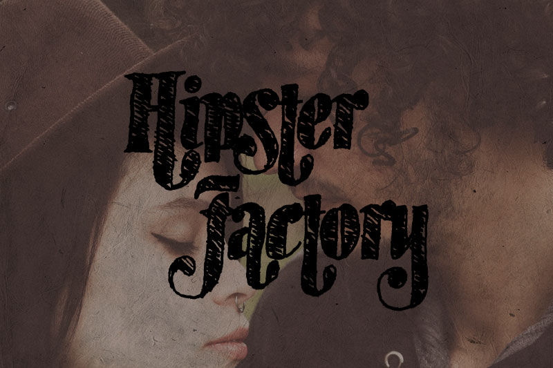 hipster factory hipster font
