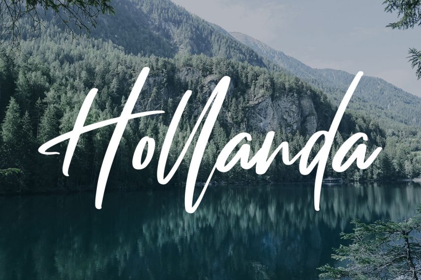 hollanda travel font