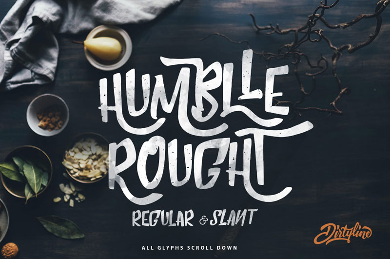 humblle rought hipster font