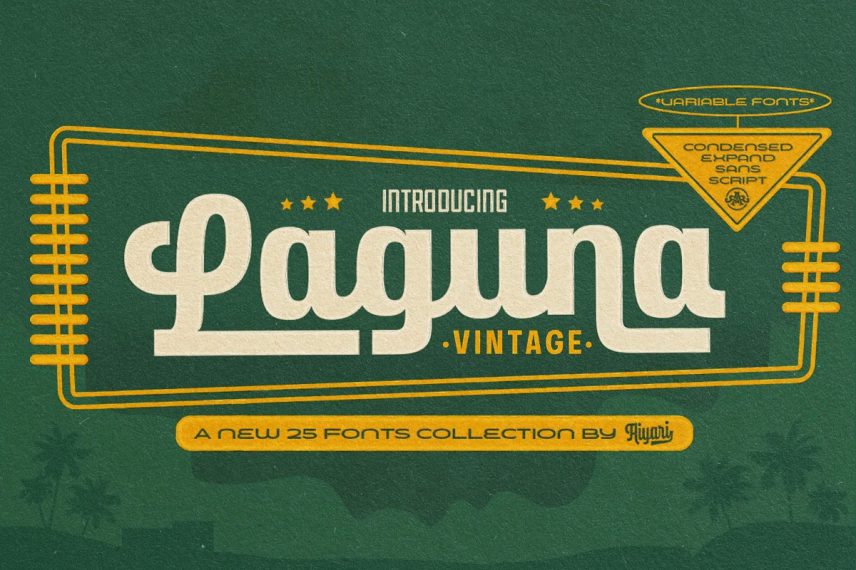laguna vintage collection extras travel font