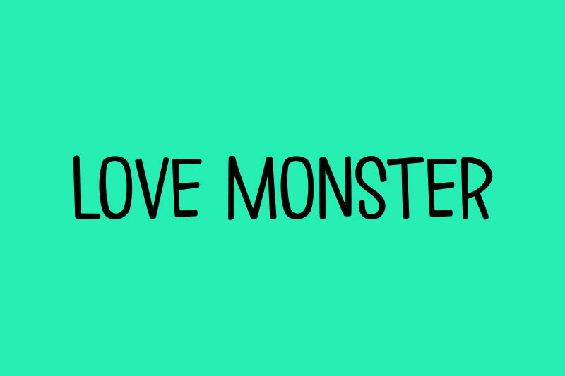love monster fun font