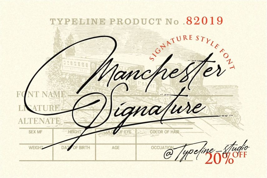 manchester signature classy travel font