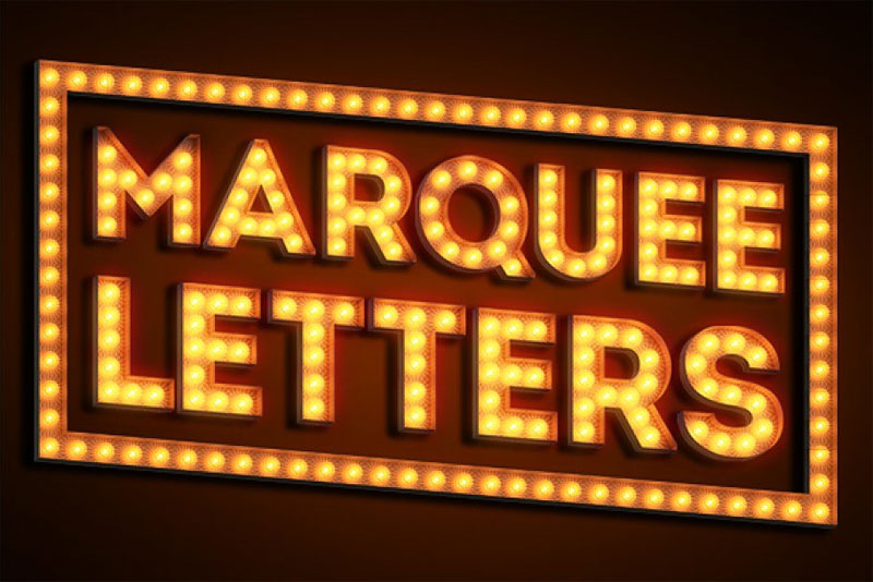marquee letters marquee font