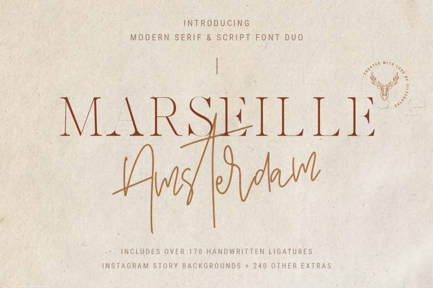 marseille & amsterdam travel font