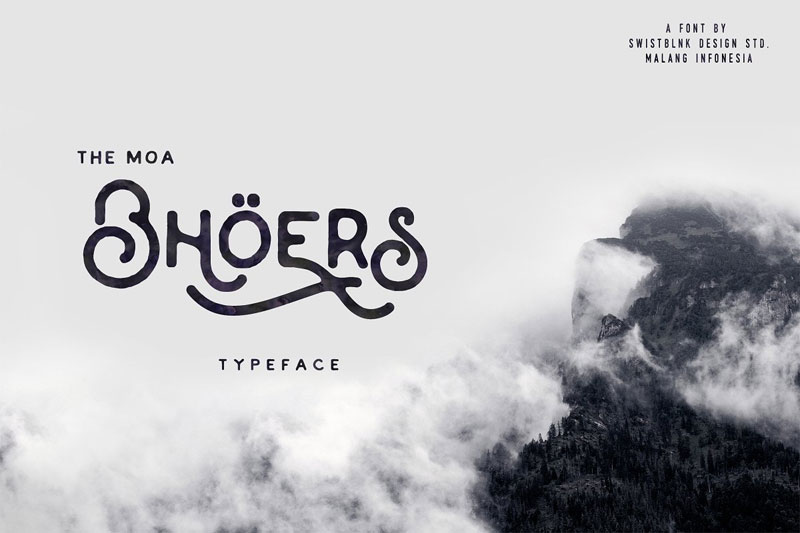 moabhoers typeface hipster font