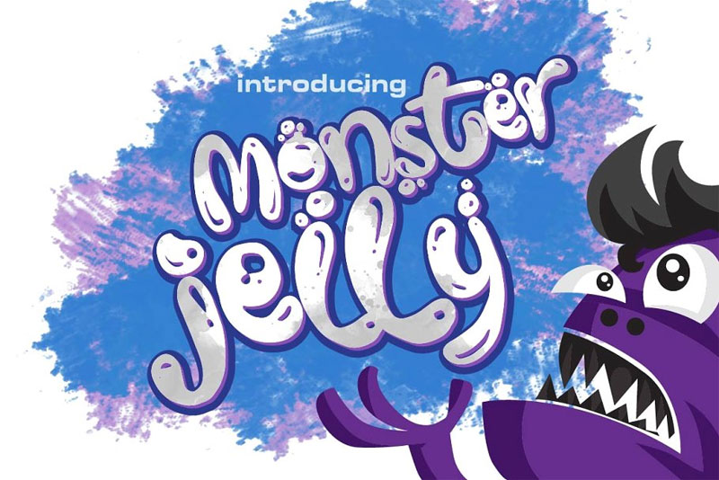 monster jelly monster font