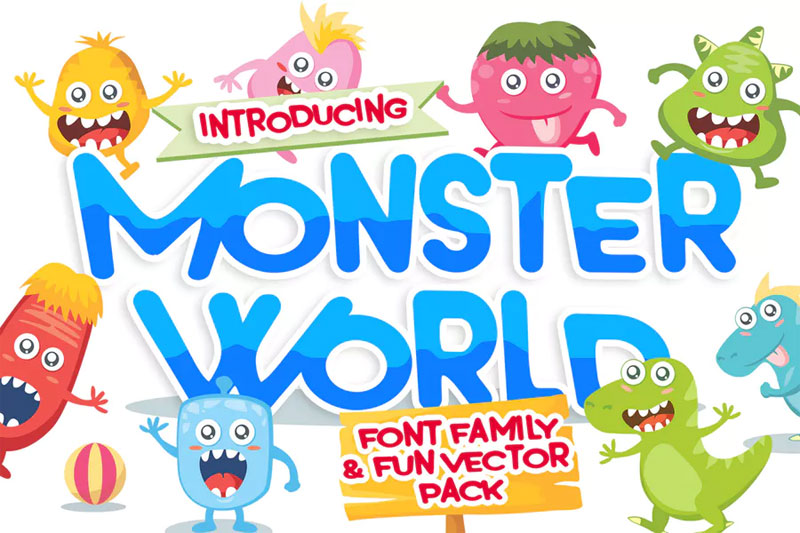 monster world fun font