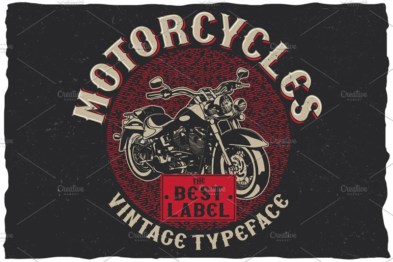 motorcycles typeface motorcycle font