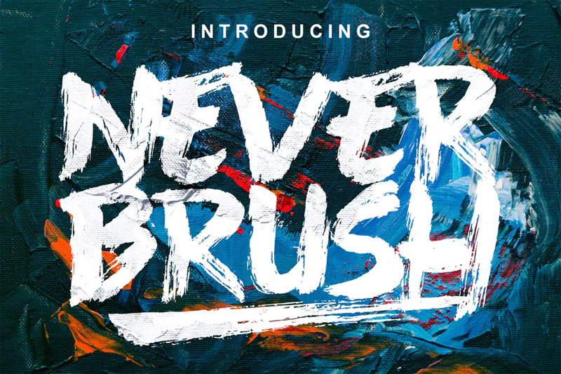never brush brush font