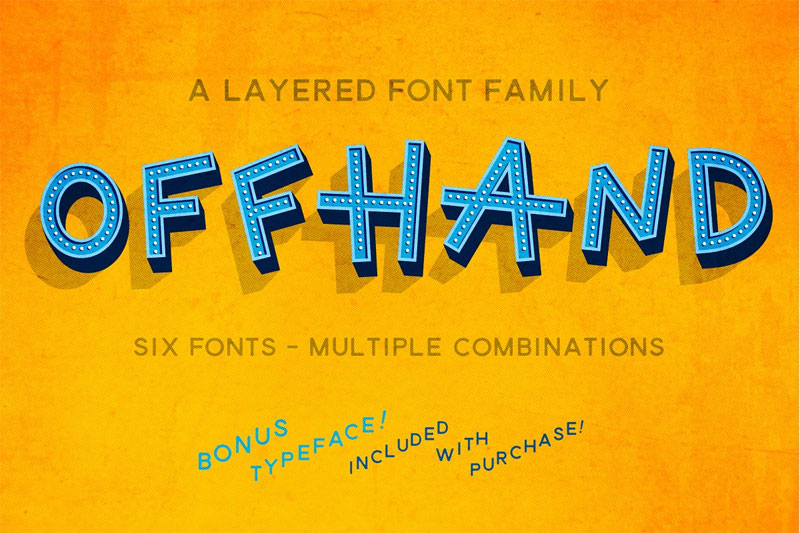 offhand marquee font