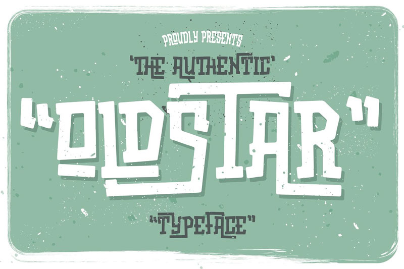 oldstar typeface motorcycle font