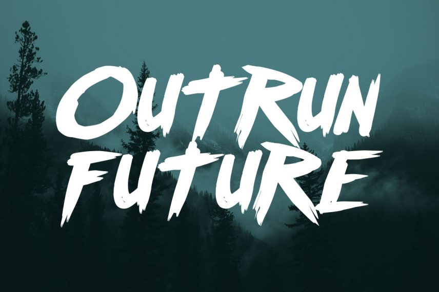 outrun future travel font