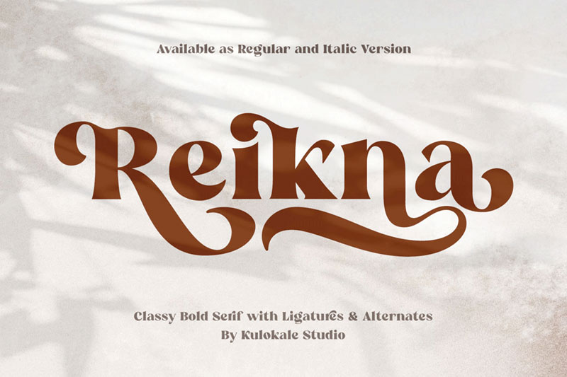 reikna travel font