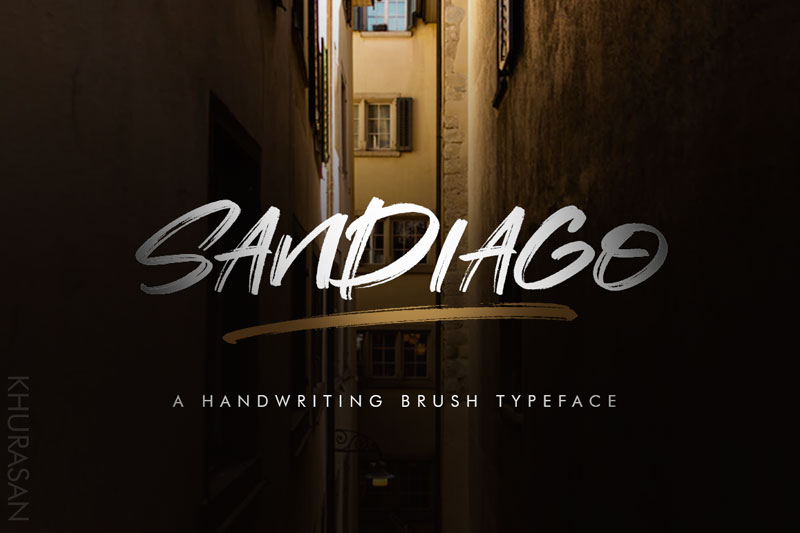 sandiago brush font