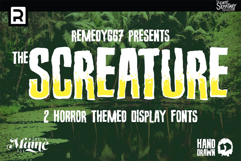 screature monster font