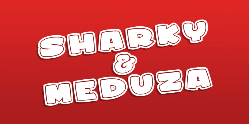 sharky& medusa fun font