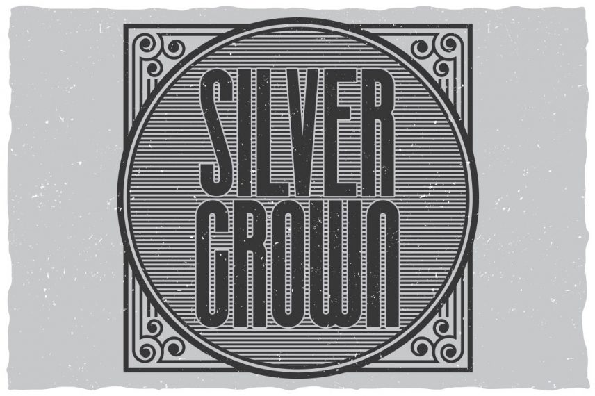 silver crown whiskey font