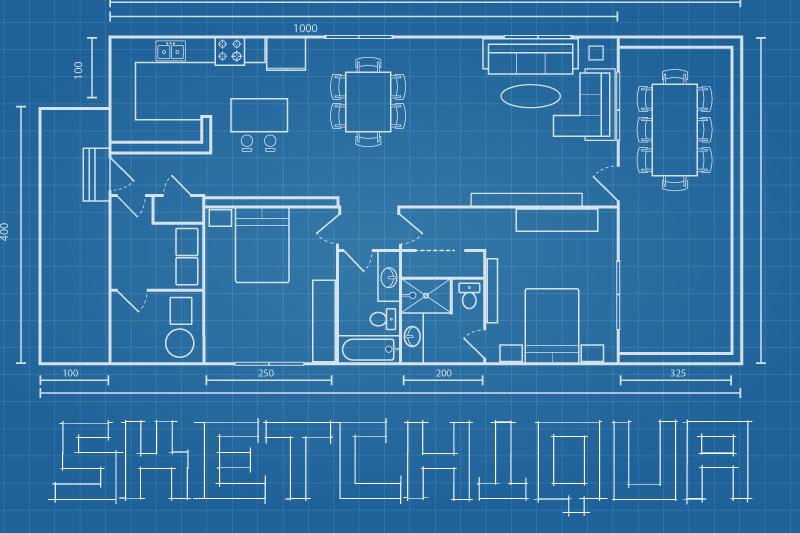 sketchiqua blueprint font