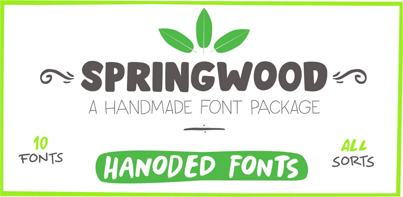 springwood brush brush font