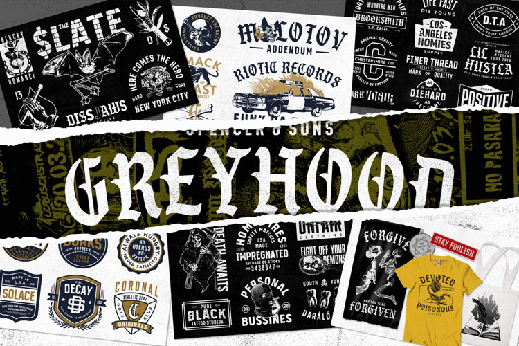 s&s greyhood seven whiskey font