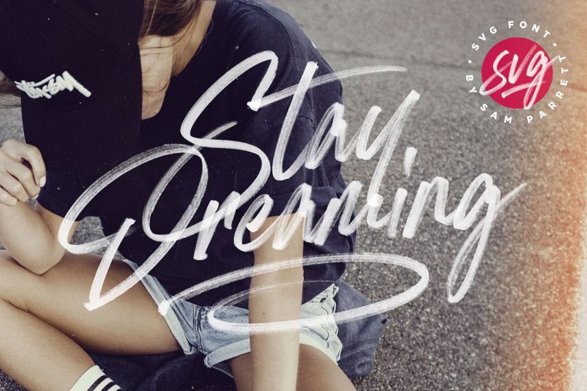 stay dreaming svg travel font