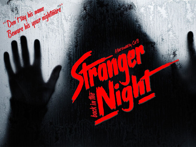 stranger back in the night horror and scary font