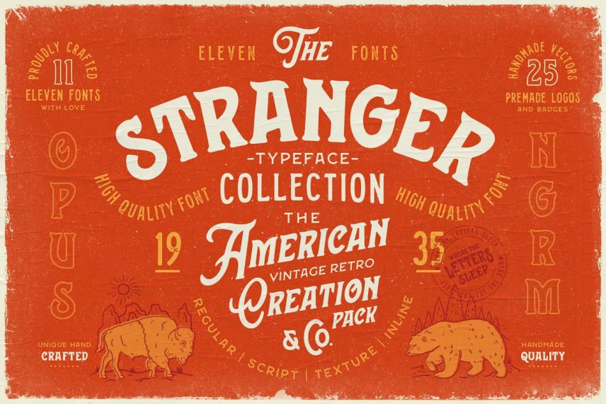 stranger travel font