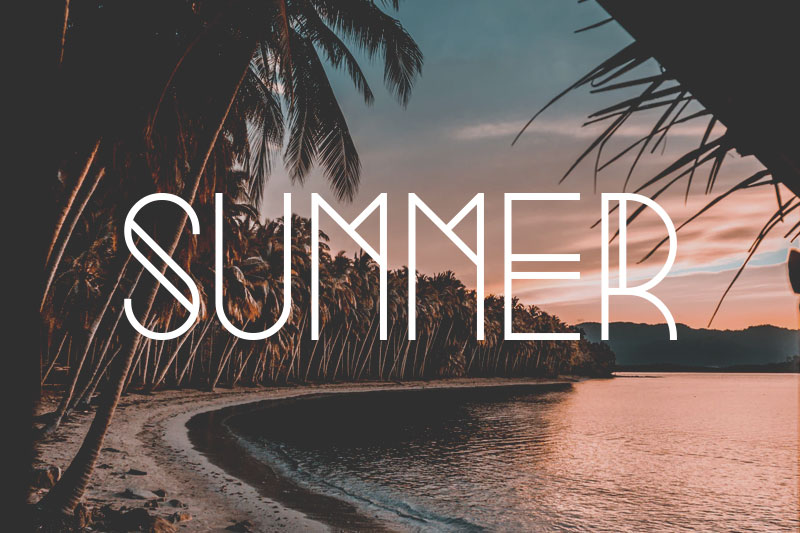 summer hipster font