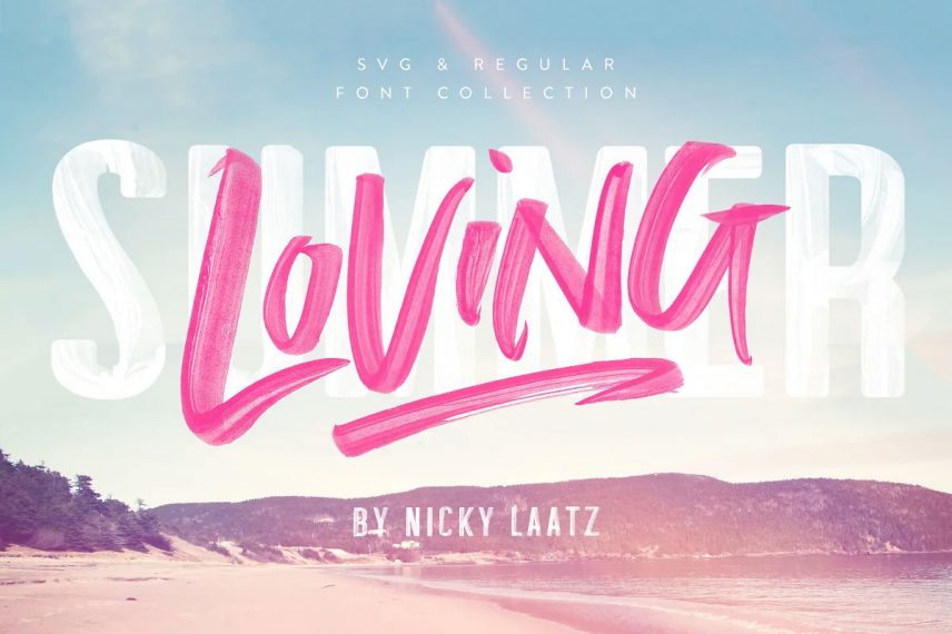 summer loving travel font