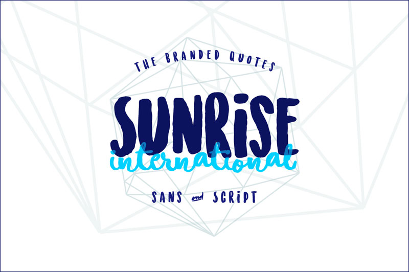 sunrise international travel font