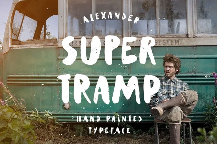 supertramp typeface travel font