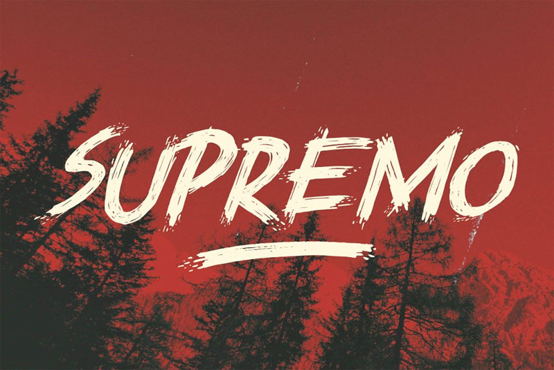 supremo horror and scary font