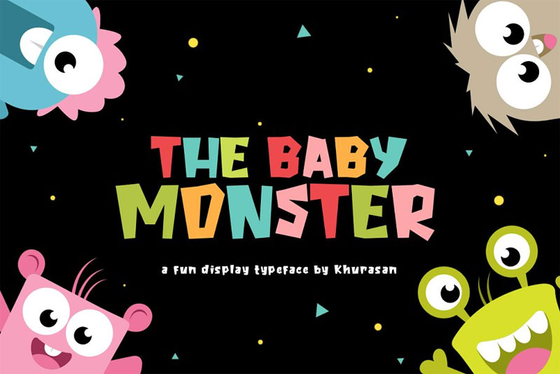 the baby monster monster font