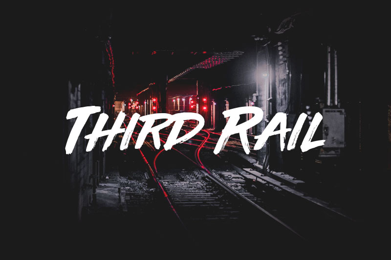 third rail brush font