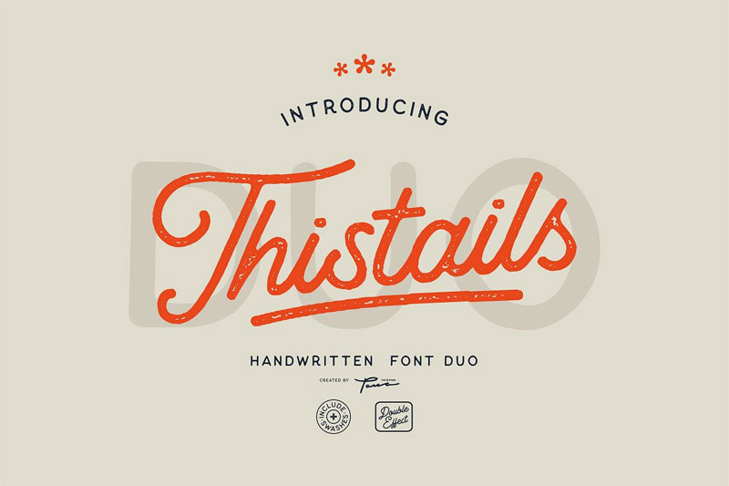 thistails hipster font