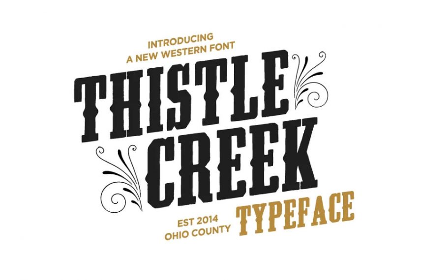 thistle creek whiskey font