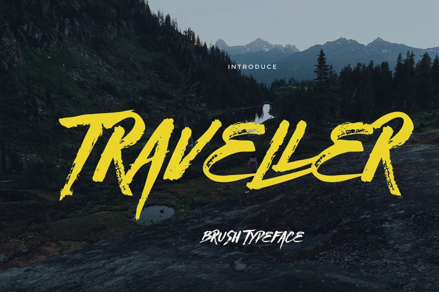traveller travel font