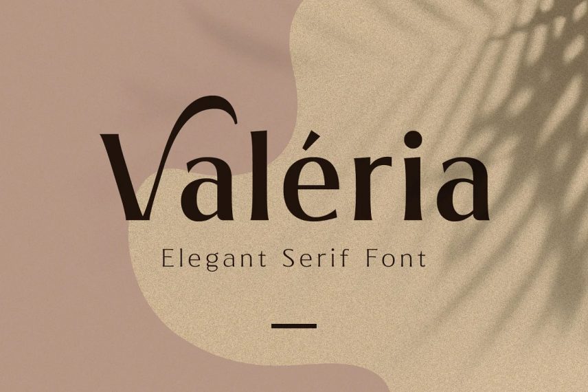 valeria elegant serif travel font