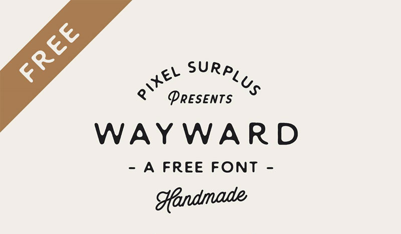 wayward hipster font