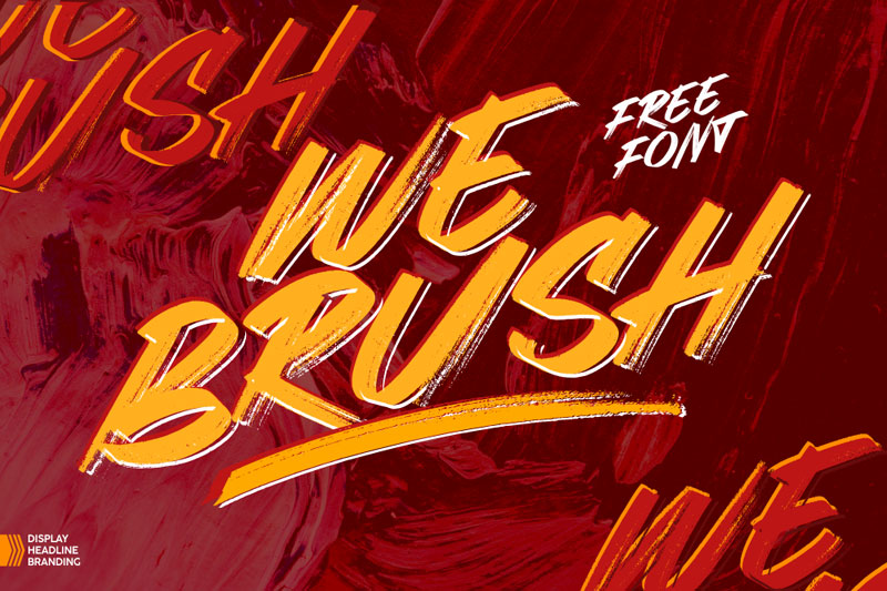 webrush brush font