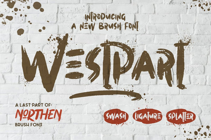 westpart horror and scary font