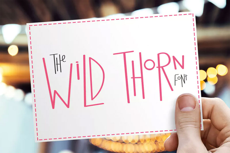 wild-thorn fun font