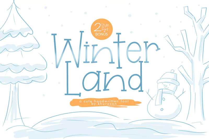 winterland fun font