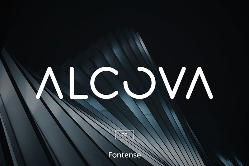 alcova cc modern futuristic dj fonts