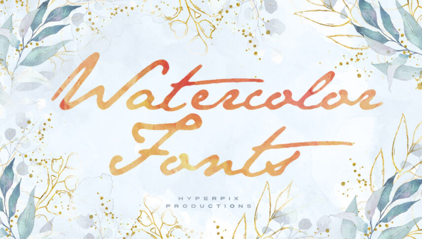 80+ Best Watercolor Fonts (FREE / Premium) 2024