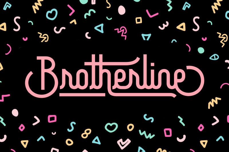 brotherline 90s fonts
