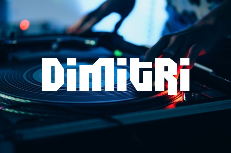 dimitri dj fonts