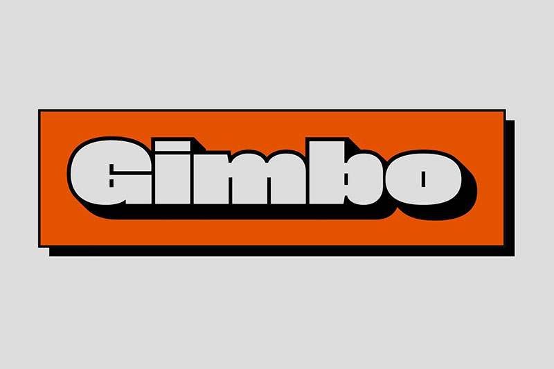 gimbo a big 90s font