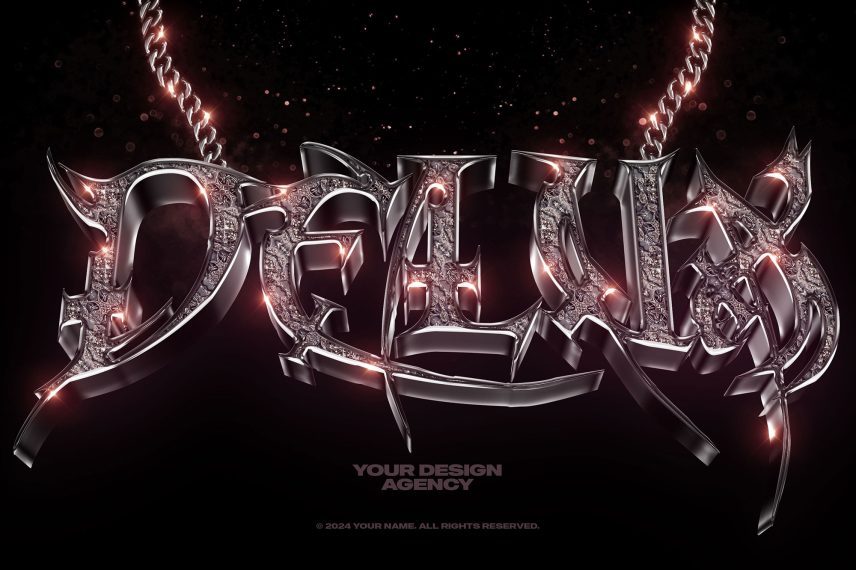 Death Metal / Gothic Ornate Logo and Text Effect
