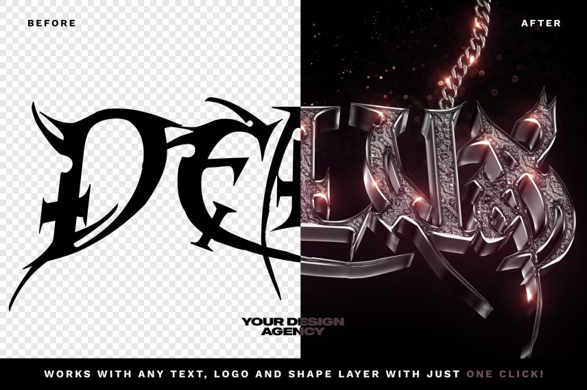 Death Metal / Gothic Ornate Logo and Text Effect